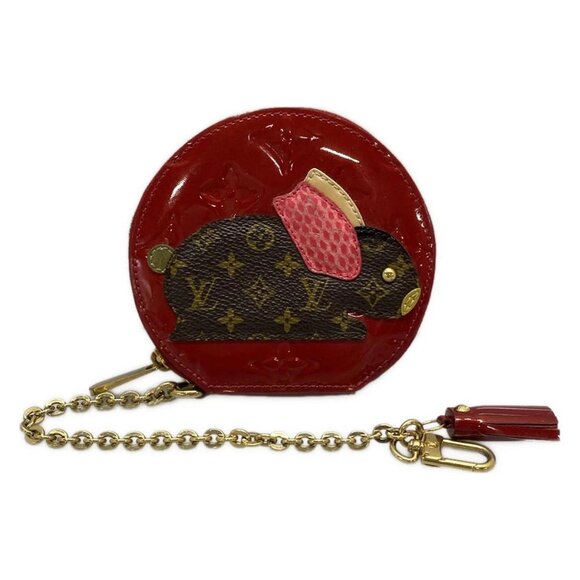 LOUIS VUITTON Porte Monet Lapin Pomme d'Amour Monogram Vernis 390-090125 - Picture 1 of 7